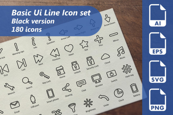 Basic UI Line: Graphics & Icons for Local Business