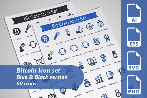 Bit Coin Icon Set: Graphics and Icons for Modern Design