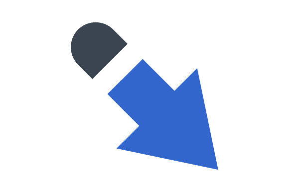 Down Right Arrow Icon: Graphics and Icons for Modern Design