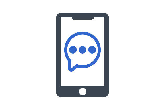 Mobile Massage Icon Graphics and Icons