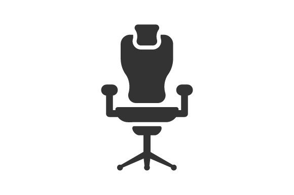 Office Chair Icon for Graphics and Icons
