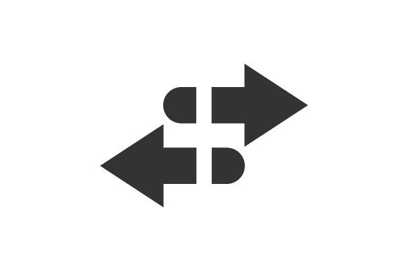 Reverse Left Right Arrow Icon Graphics and Icons