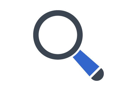 Search, Magnifying Glass Icon for Graphics and Icons