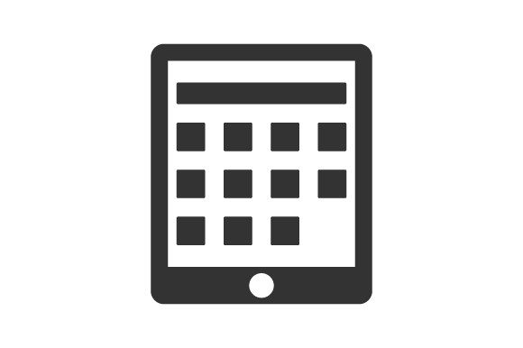 Tablet Device Icon: Graphics and Icons for Real Publishing