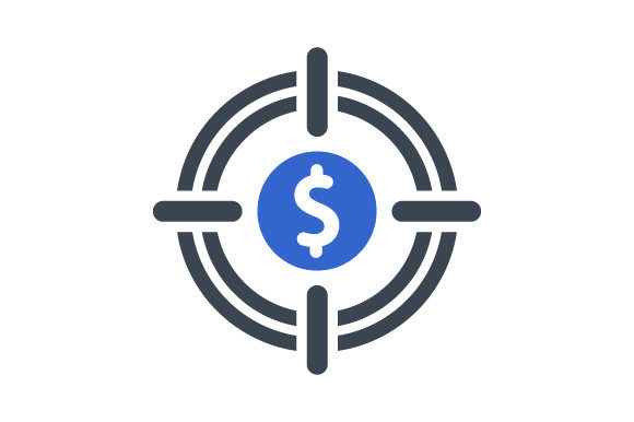 Target Money Icon: Graphics and Icons for Real Publishing