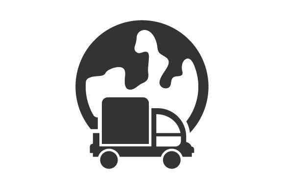 Worldwide Delivery Icon: Graphics and Icons for Global Branding